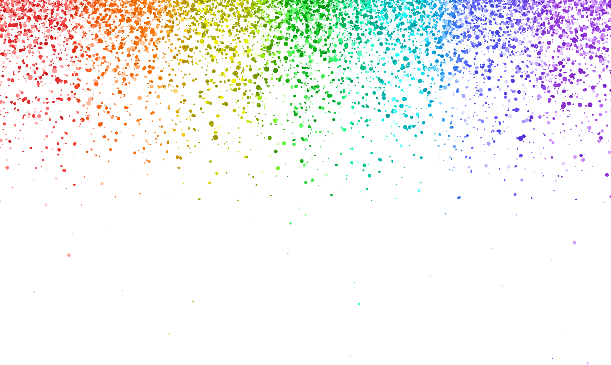 Falling Rainbow Glitters